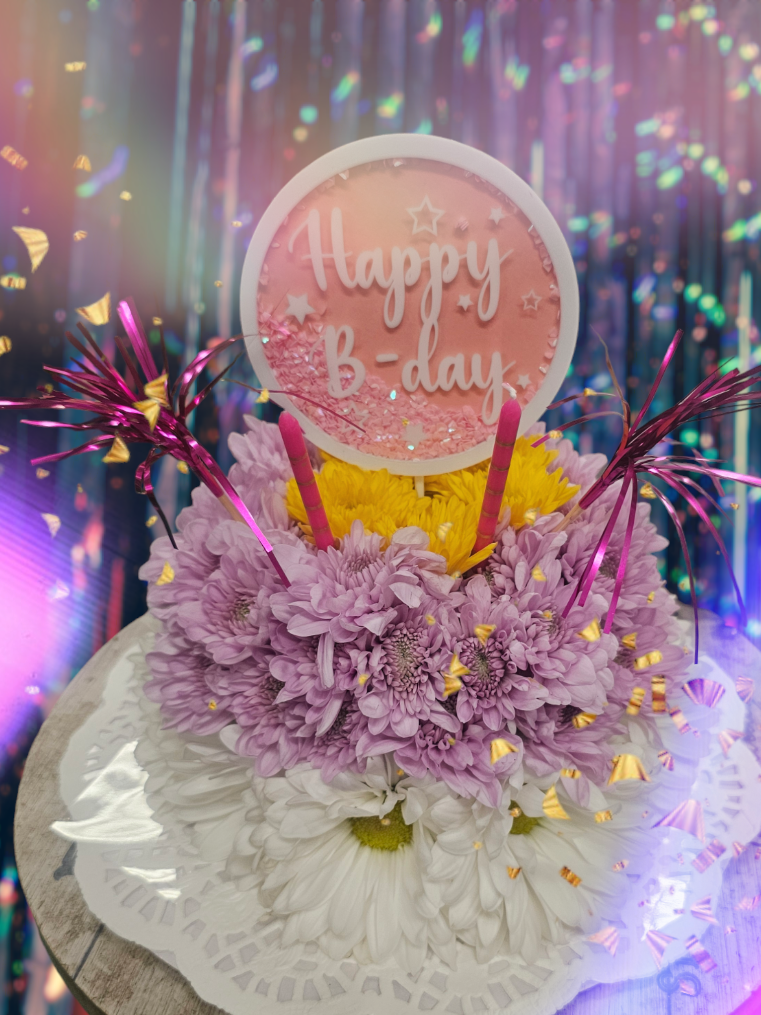 Sugar-Free Flower Cake